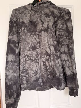 Wellen Hoodie dark grey Tie Dye Organic Cotton
